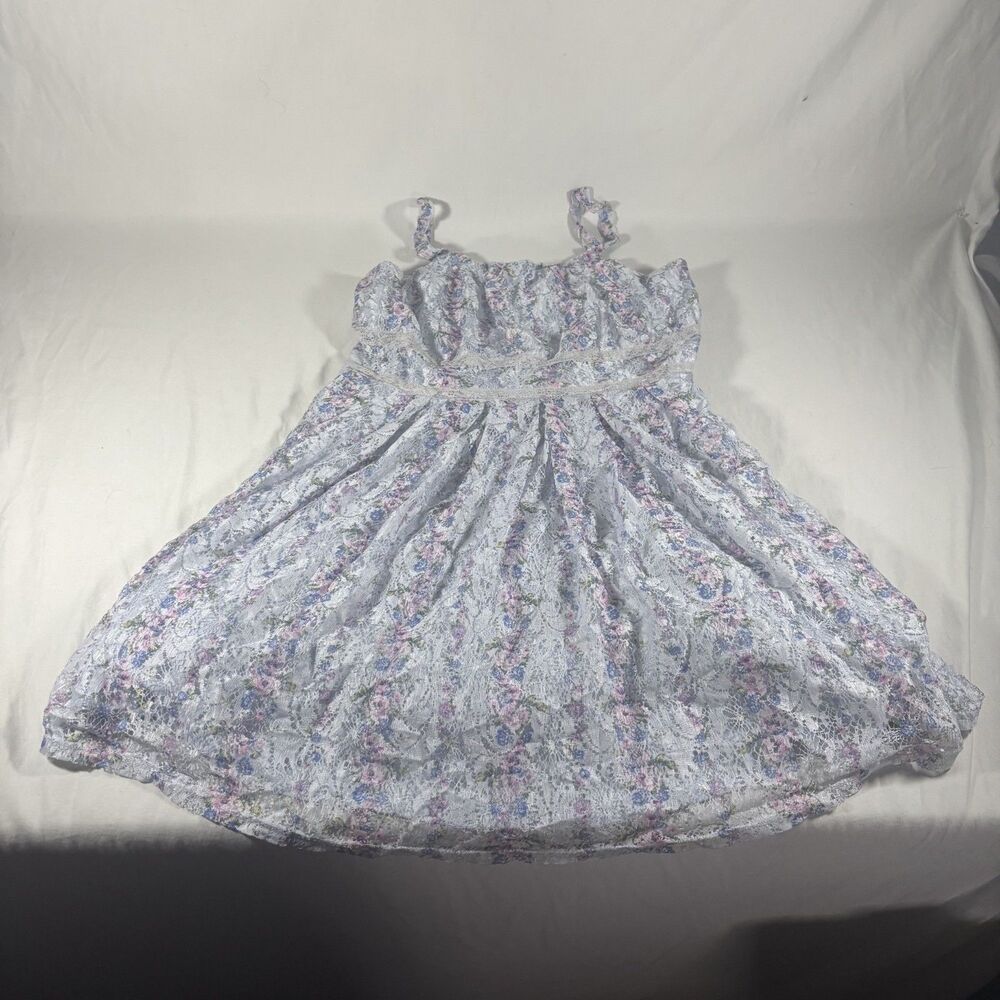 Knitworks Girls Floral Lace Dress Size 16